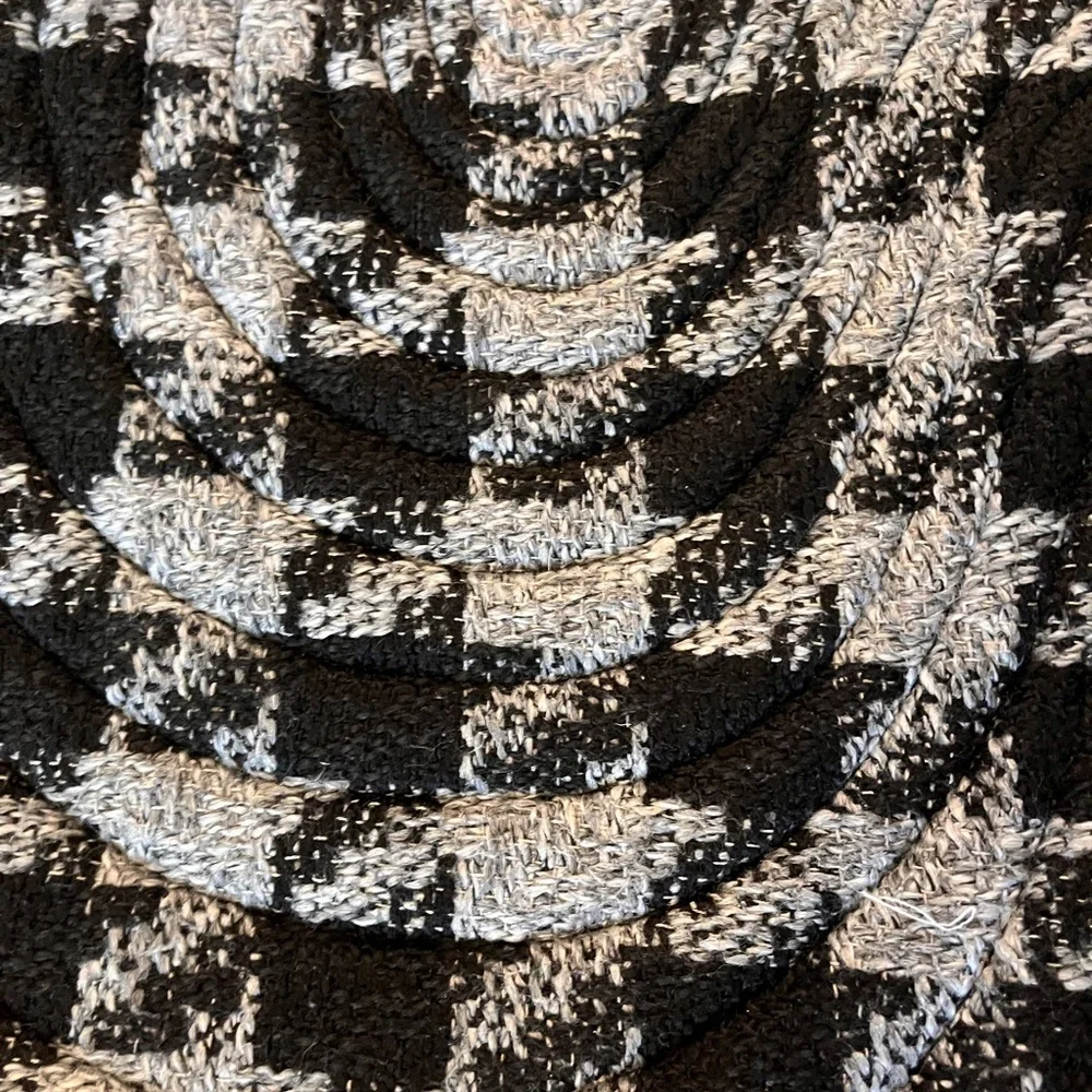 🆕 Henri Bendel No. 7 Quilt Zip Tote Black and Gray Houndstooth Shoulder Bag